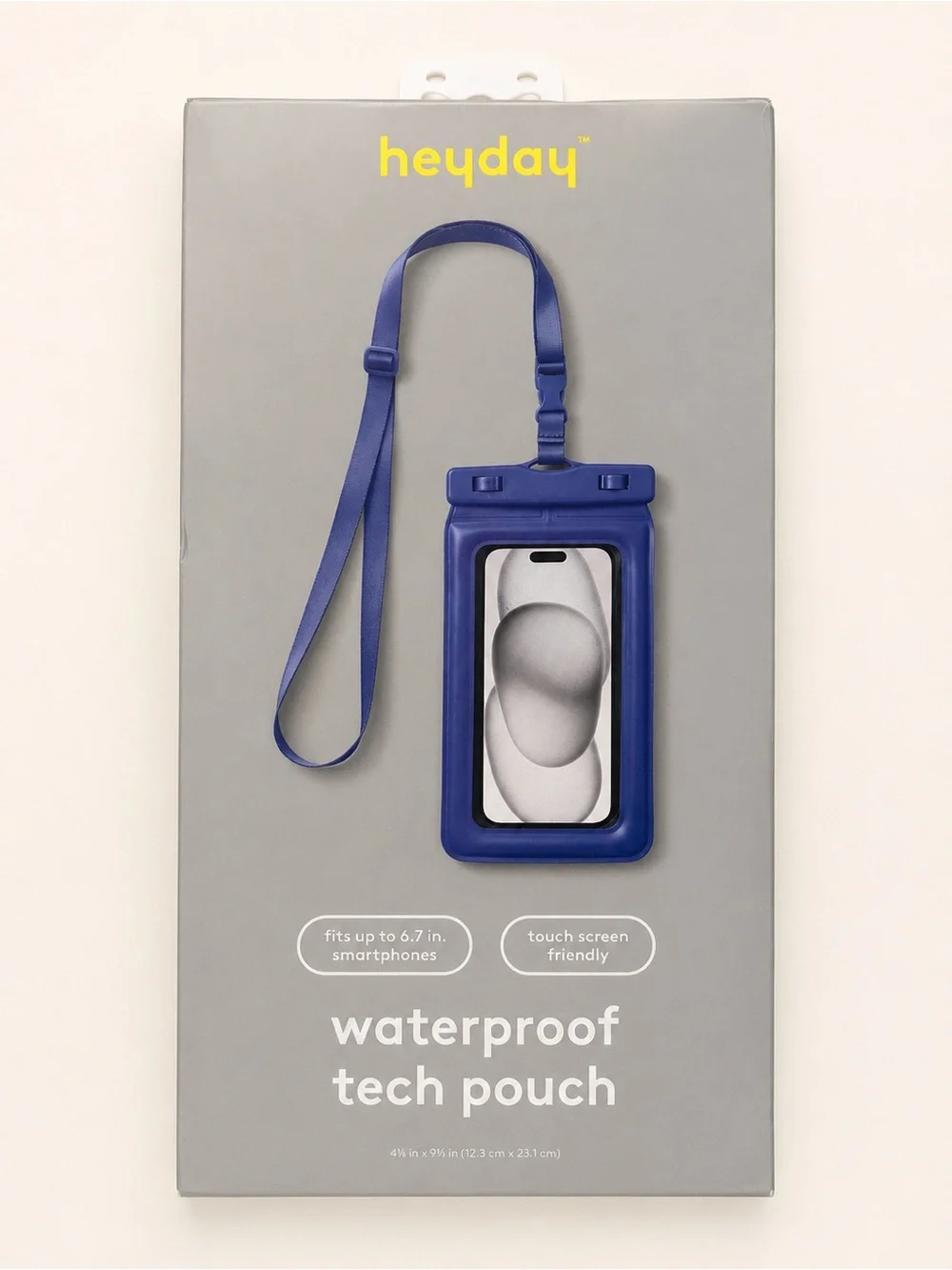 Heyday Waterproof Tech Pouch Blue Phone Pouch NWT